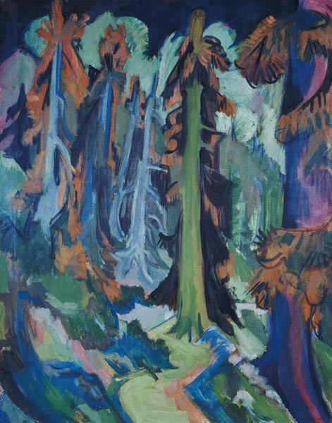 Wettertannen (Bergwaldweg) von Ernst Ludwig Kirchner