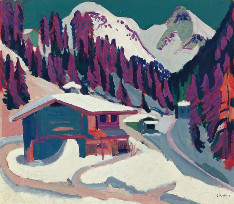 Wildboden im Schnee von Ernst Ludwig Kirchner