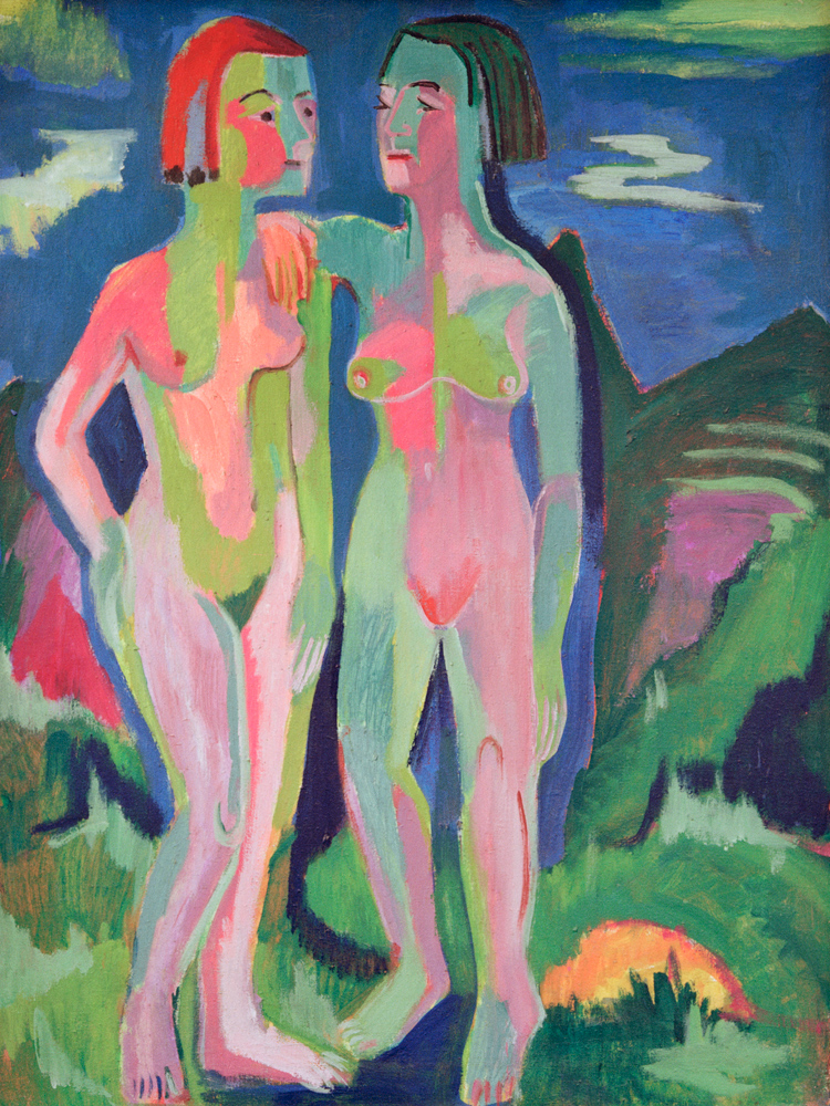 Zwei weibliche Akte in Landschaft von Ernst Ludwig Kirchner