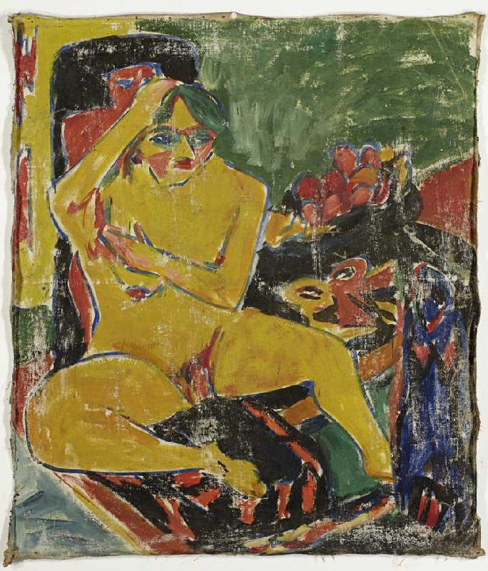 Akt im Atelier. von Ernst Ludwig Kirchner