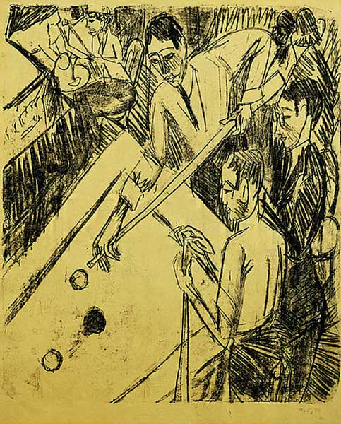 Billardspieler von Ernst Ludwig Kirchner