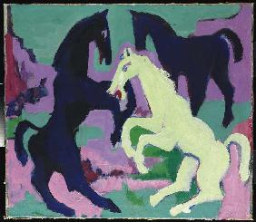 Drei Pferde Um 1923