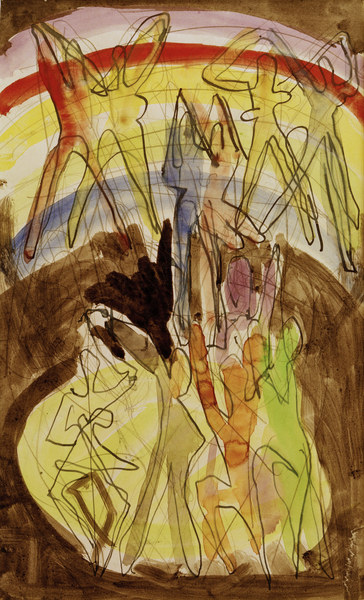 Farbentanz (Rückwand) von Ernst Ludwig Kirchner