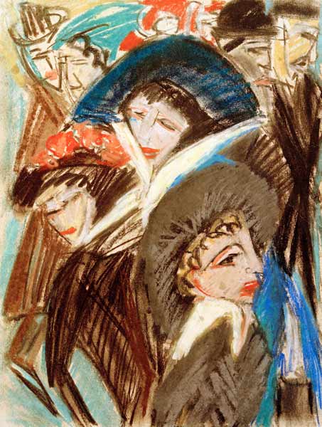 Frauen auf der Straße von Ernst Ludwig Kirchner