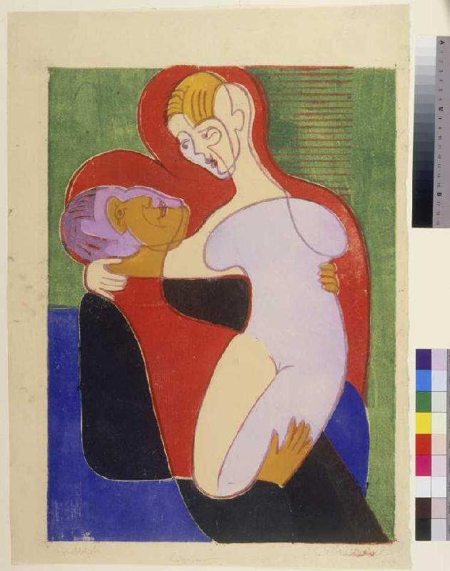Liebespaar (Das Ehepaar Hembus) von Ernst Ludwig Kirchner