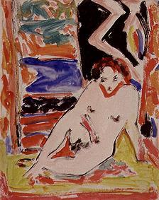 Mädchenakt im Interieur von Ernst Ludwig Kirchner