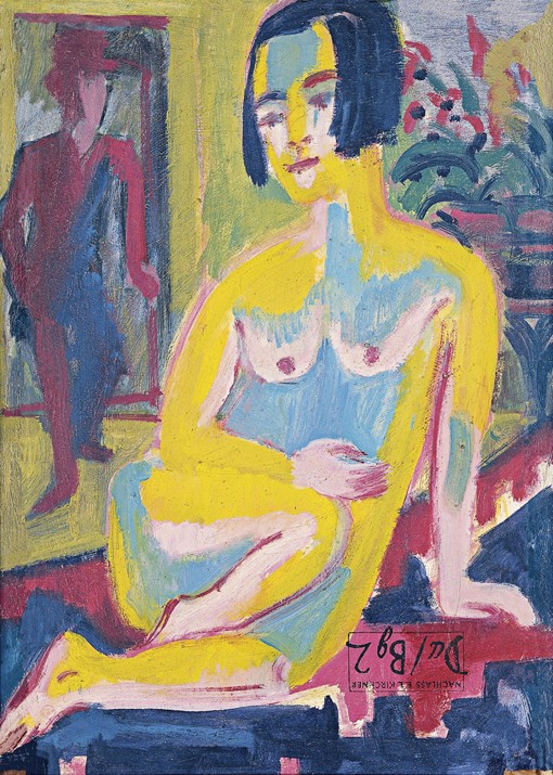 Sitzender Frauenakt. Studie von Ernst Ludwig Kirchner