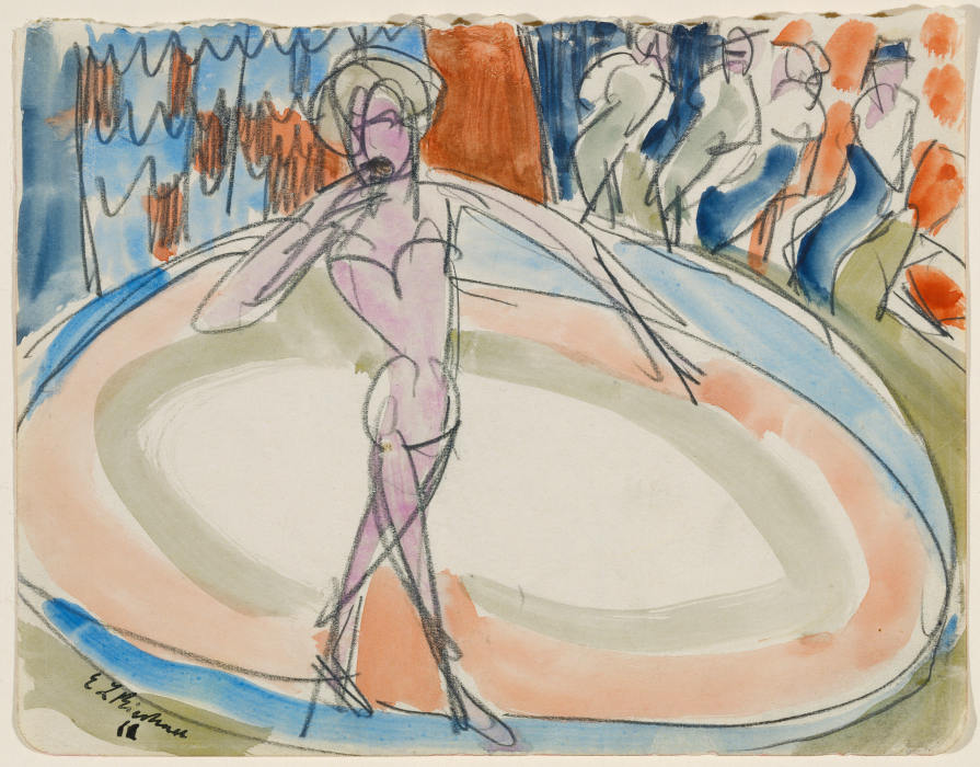Tänzerin im Varieté von Ernst Ludwig Kirchner