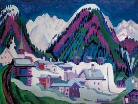 Dorf Monstein bei Davos. 1927