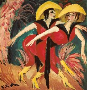 Zwei rote Tänzerinnen 1914
