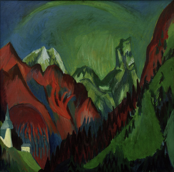 Tinzenhorn - Zügenschlucht von Ernst Ludwig Kirchner