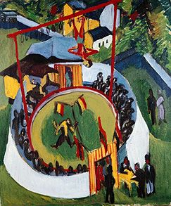 Der Wanderzirkus. von Ernst Ludwig Kirchner