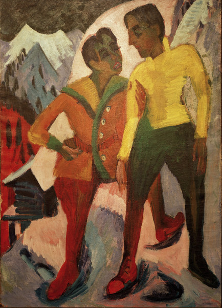 Zwei Brüder Mardersteig von Ernst Ludwig Kirchner