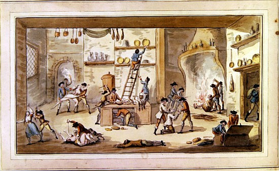 Sacking a farm during the period of the French Revolution von Etienne Bericourt