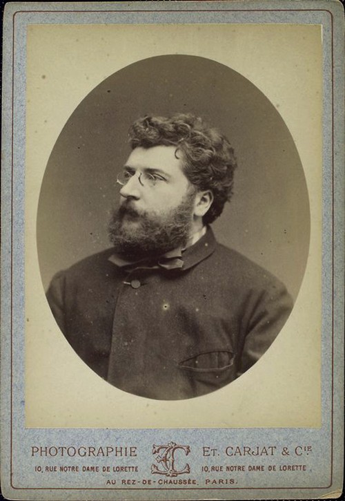 Porträt von Komponist Georges Bizet (1838-1875) von Etienne Carjat