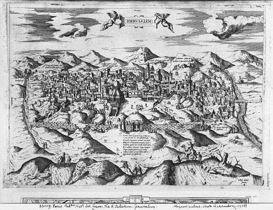 View of Jerusalem, 1570 ? von Etienne Duperac