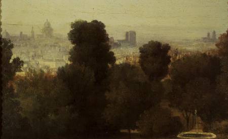 Paris seen from the Heights of Belleville von Etienne-Pierre Théodore Rousseau