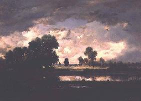 The Pool with a Stormy Sky c.1865-7