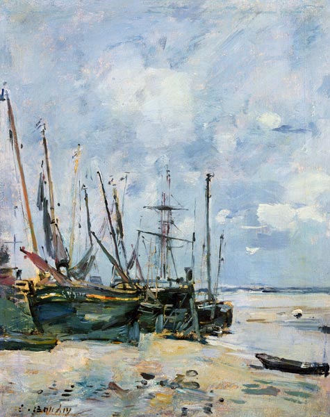Boats von Eugène Boudin