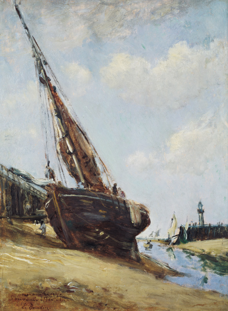 Harbour Scene von Eugène Boudin