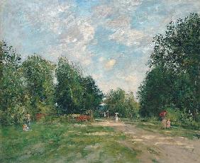 Der Park Cordier in Trouville 1880-85