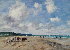 The Beach at Tourgeville 1893