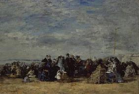 The Beach at Trouville 1866