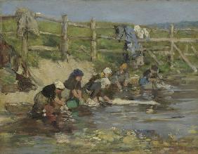 Wäscherinnen am Fluß