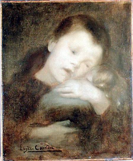Child with a Doll von Eugène Carrière