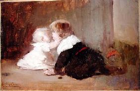 Children Playing, Leon and Marguerite 1883