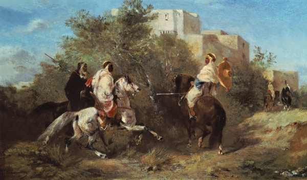 Arab Horsemen von Eugène Fromentin