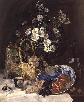 Still life with Flowers and Fruit