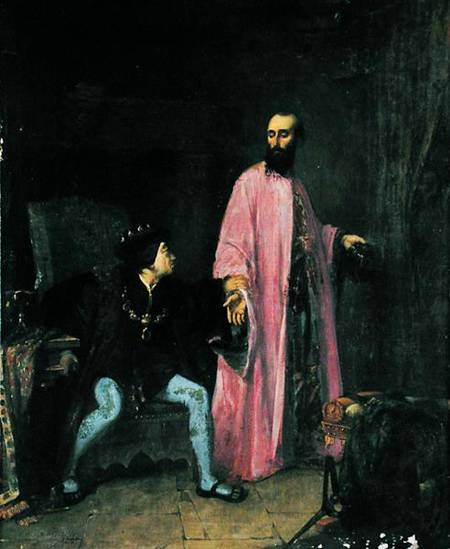 Louis XI (1423-83) and his doctor von Eugene Lagier