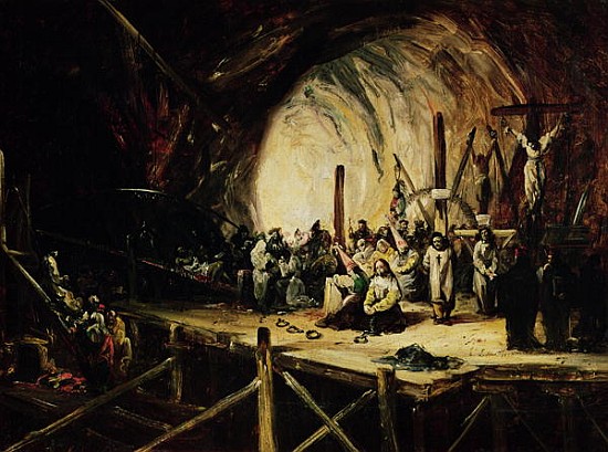 Inquisition Scene von Eugenio Lucas y Padilla