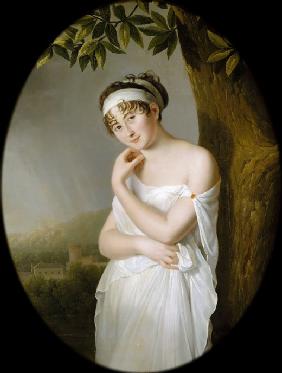 Porträt von Madame Récamier, geb. Julie Bernard (1777-1849) 1799