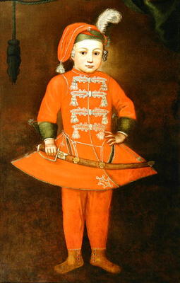 A Young Swordsman (oil on canvas) von European School, (18th century)