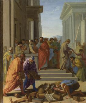 Apostel Paulus predigt in Ephesos 1649