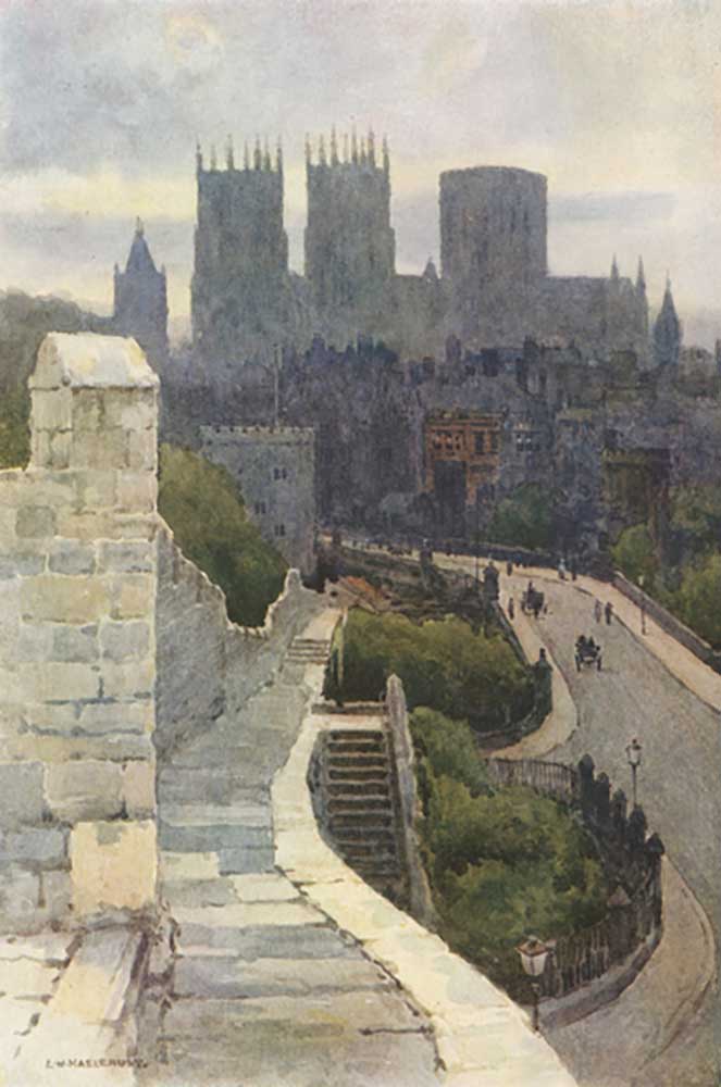 York von der Stadtmauer von E.W. Haslehust