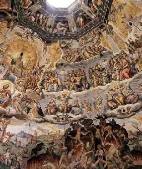 The Last Judgement, detail from the cupola of the Duomo 1572-79