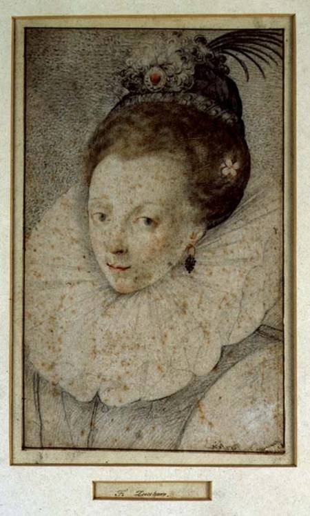 Portrait of Queen Elizabeth I (1533-1603) 16th century von Federico Zuccari