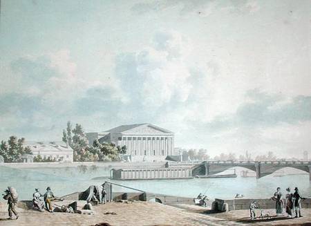 The Pont de la Concorde and the Facade of the Corps Legislatif von Felice Marie Ferdinand Storelli