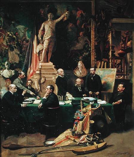 The Colonial Delegates and Jules Ferry (1832-93) von Felix Elie Regamey