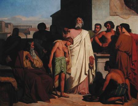 Annointing of David by Saul von Felix-Joseph Barrias