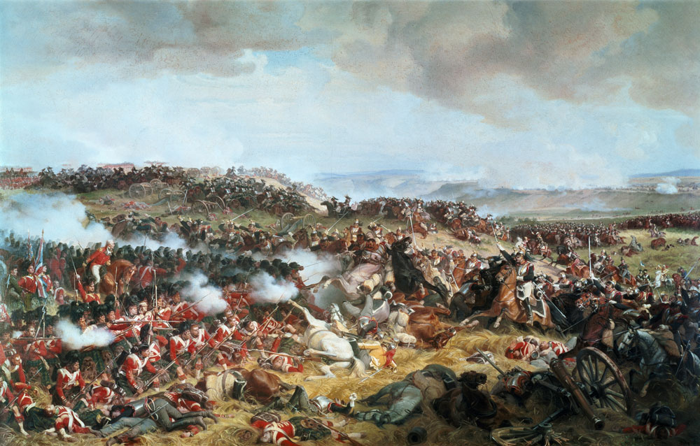 Schlacht bei Waterloo (Belle-Alliance) am 18. Juni 1815 von Felix Philippoteaux