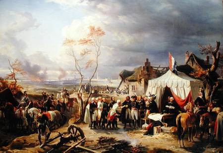 General De La Morliere Receiving the Surrender of Antwerp, 29th November 1792 von Felix Philippoteaux