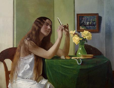 At the Dressing Table 1911