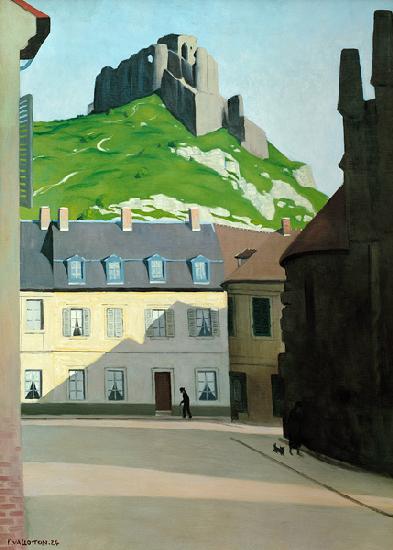 F.Vallotton, Platz in Les Andelys