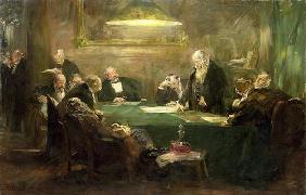 The Meeting of the Board of Directors, 1900 (oil on canvas) 1610