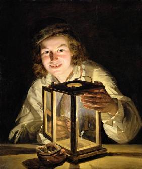The Young Stableboy with a Stable Lamp 1824