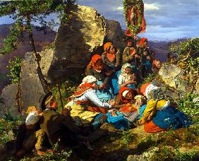 Unterbrochene Wallfahrt (Die kranke Pilgerin) 1858